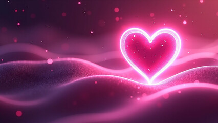 Abstract fractal Valentine background