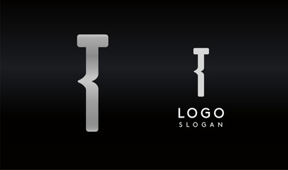 Stylized letter T with sharp, abstract cuts like bullet passing trail through letter for modern sleek logo design, creative agencies branding, tech startup, corporate identity. Vector illustration.