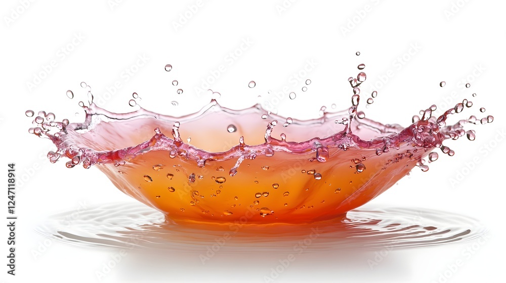 Poster Dynamic and Vibrant Splash of Colorful Liquid Droplets Bubbles and Waves on a Reflective Glass Surface  Abstract and Background with Motion Energy and Fluid Dynamics