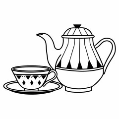 teapot and teacup