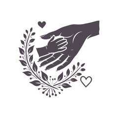 Mother's Day Silhouette Vector Design Illustration