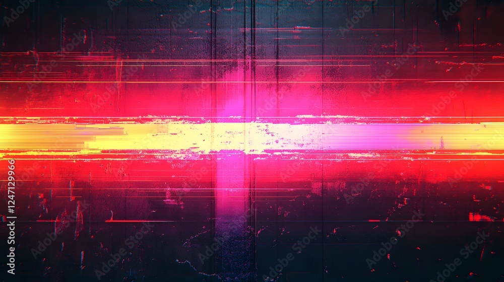 Fototapete Mesmerizing neon glow across dynamic abstract geometric patterns and vibrant gradients creating a captivating futuristic surreal and technologically advanced visual experience
