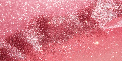 Obraz premium Sparkling pink glitter background with shimmering texture