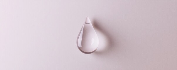A perfectly formed, transparent water droplet symbolizes hydration and purity, aligning with the essence of natural and effective skincare