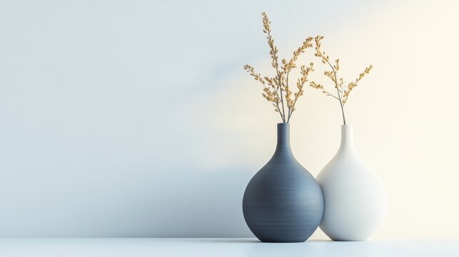 A single decorative vase isolated on a white background, ideal for home decor or minimalist design promotions.