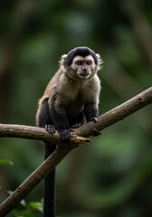 White-faced capuchin monkey in Costa Rica 