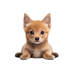 Obraz premium Adorable Fox Puppy, Digital Art