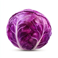 Obraz premium Detailed Purple Cabbage Head with Rich Texture