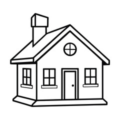 a house sketch vector illustration art 