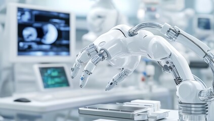 Advanced robotic technology highlights eco-friendly innovation focused on AI transparency and ethical practices while enhancing human interaction and climate action initiatives