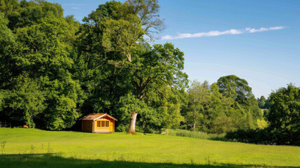 Obraz premium old house in the forest