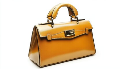 Isolated image of a designer handbag on a white background, perfect for high-end fashion marketing.