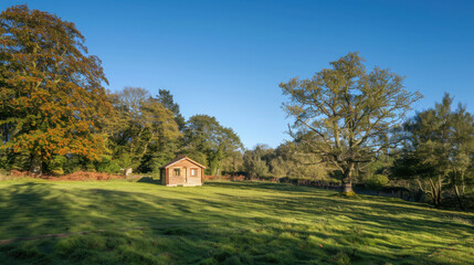 Obraz premium old house in the forest