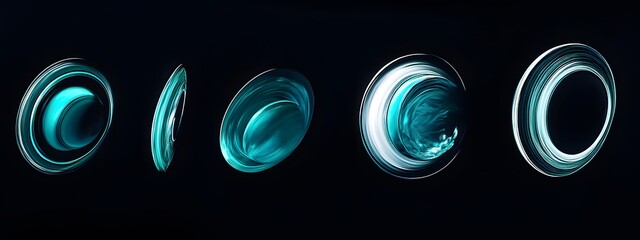 Minimalist phone wallpaper of the planet Saturn with its rings, planets
