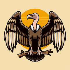 vulture vector illustration