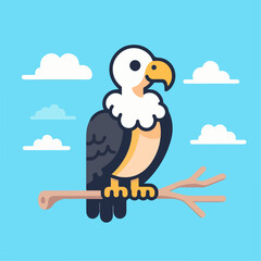 vulture vector illustration