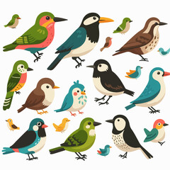 set of birds