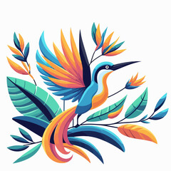 vector illustration of a bird