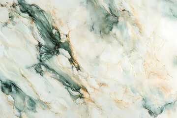 Obraz premium Abstract background with green and beige marble pattern, acrylic painting