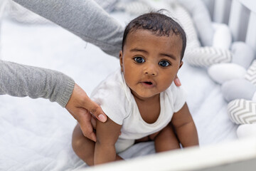 Cute baby girl. Black girl, baby, Rio de Janeiro, Brazil.