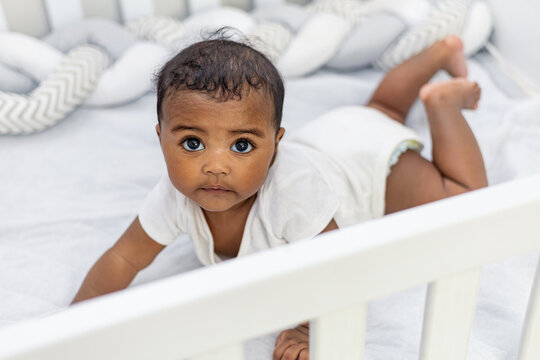 Cute baby girl. Black girl, baby, Rio de Janeiro, Brazil.
