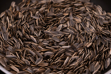Close-up of Sunflower Seeds in a Bowl