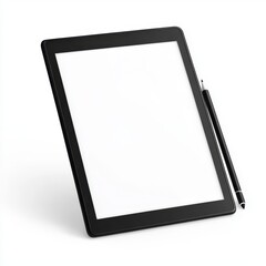 Graphics tablet isolated on white background