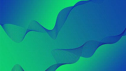 Obraz premium Colorful wavy gradient shape abstract background