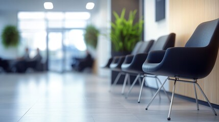 Modern Office Waiting Area with Comfortable Chairs