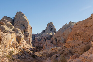 Scenic Desert Landscape in the Valley of  Fire State Park Nevada