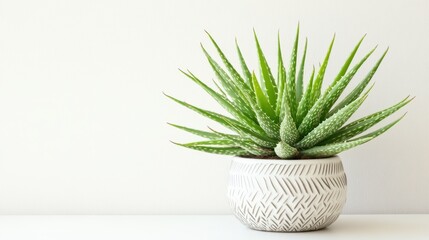 Isolated image of a home plant with decorative pot on a white surface, ideal for promoting plant care or indoor gardening products.