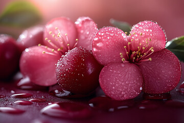 close up of pink flower