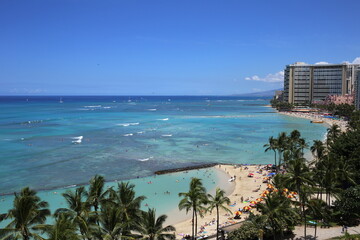 view of the wakiki beach