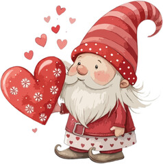 Valentine's Day Gnome with Heart