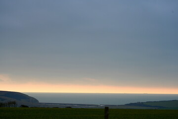 amazing horizon with the seven sisters river stretching to the ocean