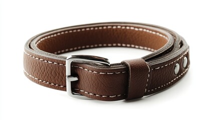 Isolated image of a pet collar and tag on a clean white background, perfect for pet accessory marketing.