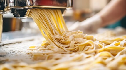 Close-up of a pasta maker on a white background, perfect for promoting culinary tools.