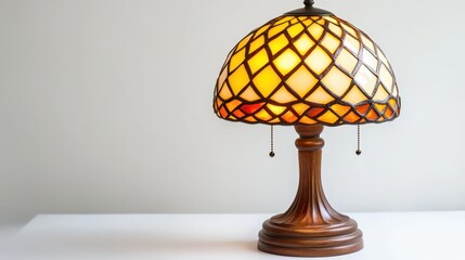Isolated image of a decorative lamp on a clean white surface, ideal for home decor product promotions.