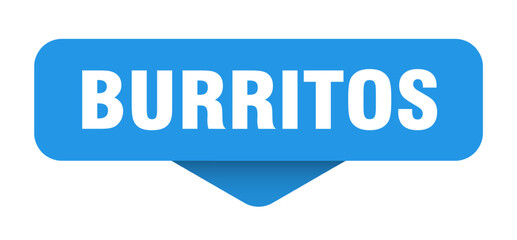 burritos sticker. burritos sign on transparent background
