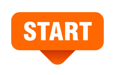 start sticker. start sign on transparent background