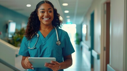 Urban emergency nurse symbolizing diverse and rapid care coordination