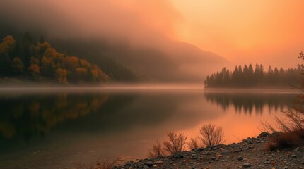 Sunrise over the sea.