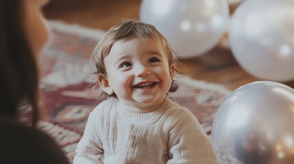 Nurturing therapy session for a young child with developmental disabilities using motor skill exercises and sensory tools