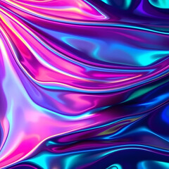 Obraz premium Iridescent fabric background. Shiny mother of pearl fabric, bright multi-colored fabric