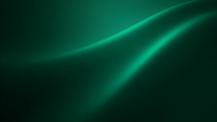 Luxury Deep Emerald Green to Obsidian Black Gradient Background with Silky Smooth Texture and Soft Glow for High-End Design