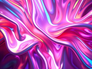 Obraz premium Iridescent fabric background. Shiny mother of pearl fabric, bright multi-colored fabric