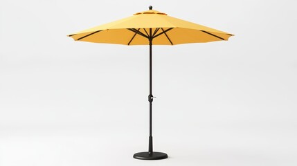 Isolated image of a garden umbrella on a white surface, perfect for outdoor decor promotions.