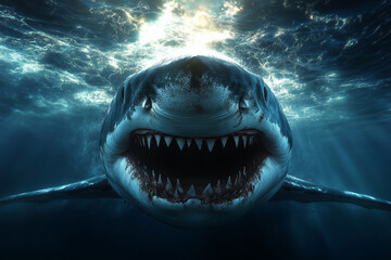 Fototapeta premium head of a shark