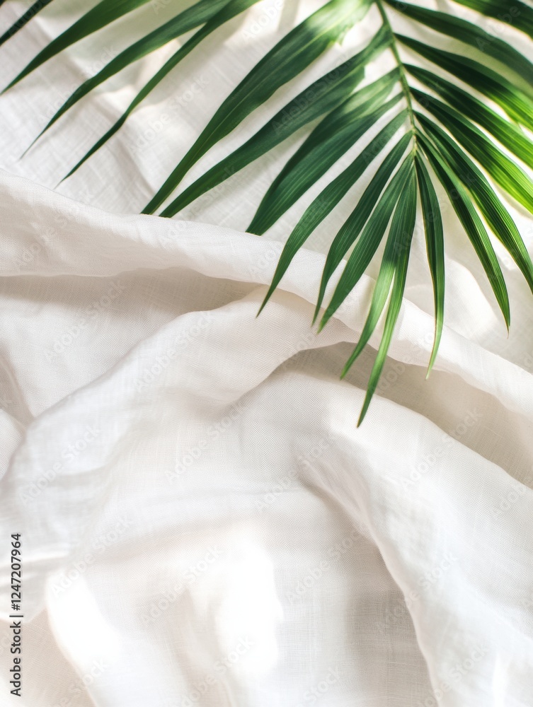 Aufkleber tropical patterns and light summer fabrics create a refreshing ambiance perfect for vacation vibes i