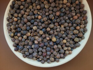 Pile of aromatic pepper seeds for better taste.